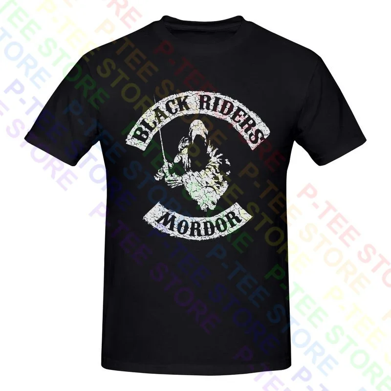 Streetwear Brand T Shirt - تي شيرت راكب أسود ، حلقات