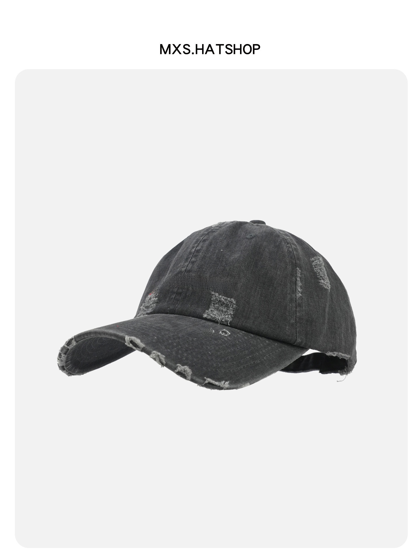 Streetwear Brand Red - قبعة بيسبول ريترو مغسولة قابلة للتعديل