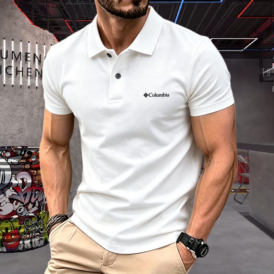 Streetwear Brand T Shirt - قميص بولو رجالي قصير الأكمام من