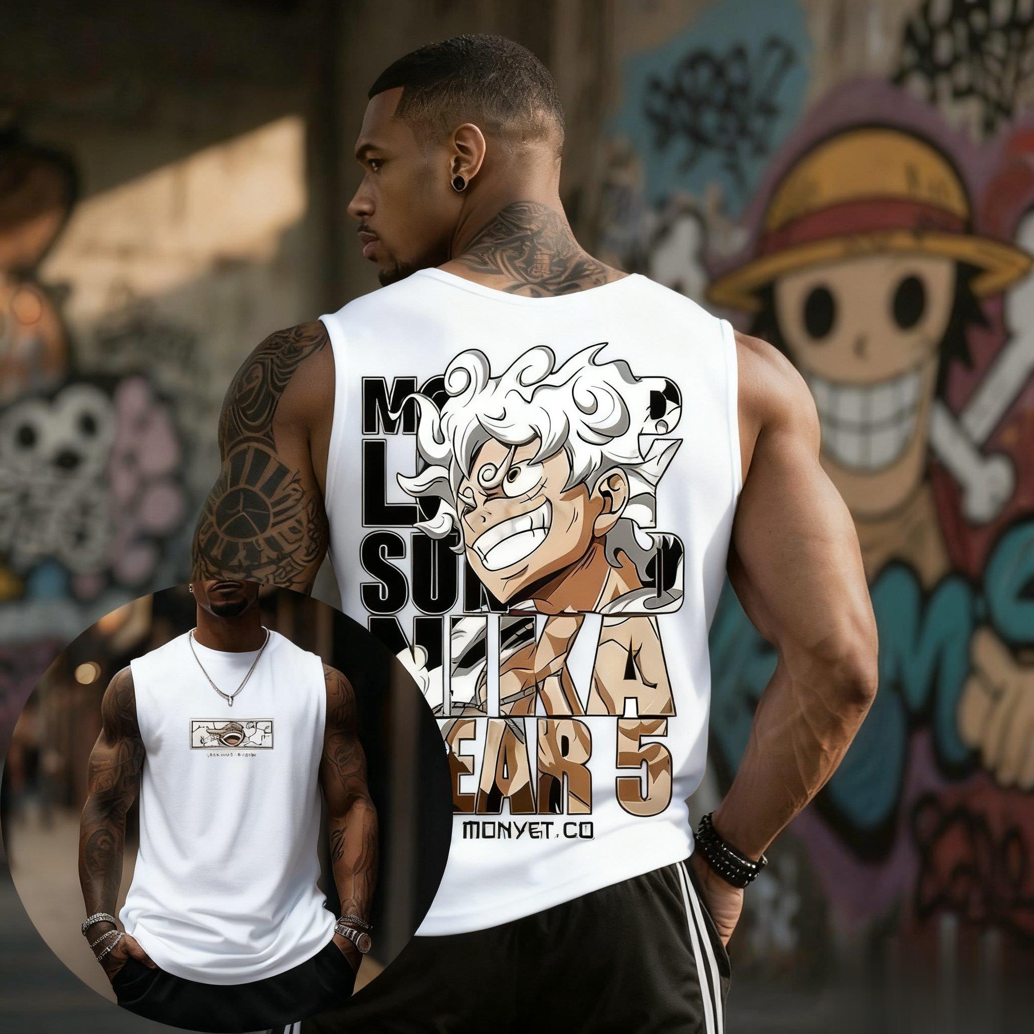 Streetwear Gym Brand - قطعة واحدة لوفي جير 5 تانك