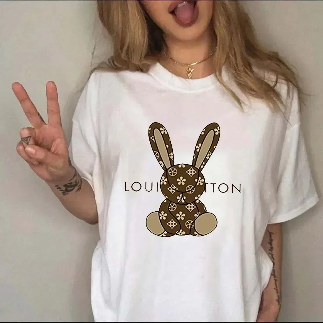 Streetwear Brand Y2K - العلامة التجارية الفاخرة المطبوعة المرأة تي