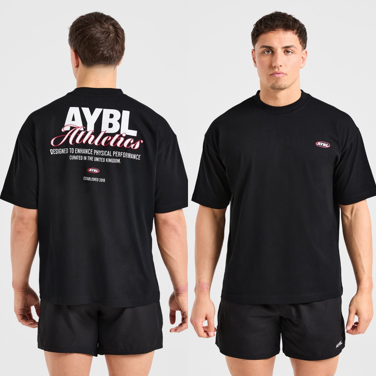 Streetwear Gym Brand - تي شيرت رياضي كبير الحجم بتصميم