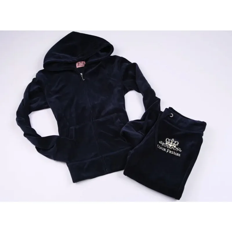 JC-بدلة رياضية مخملية نسائية ، - مراجعة Streetwear Brand Y2K وسعره