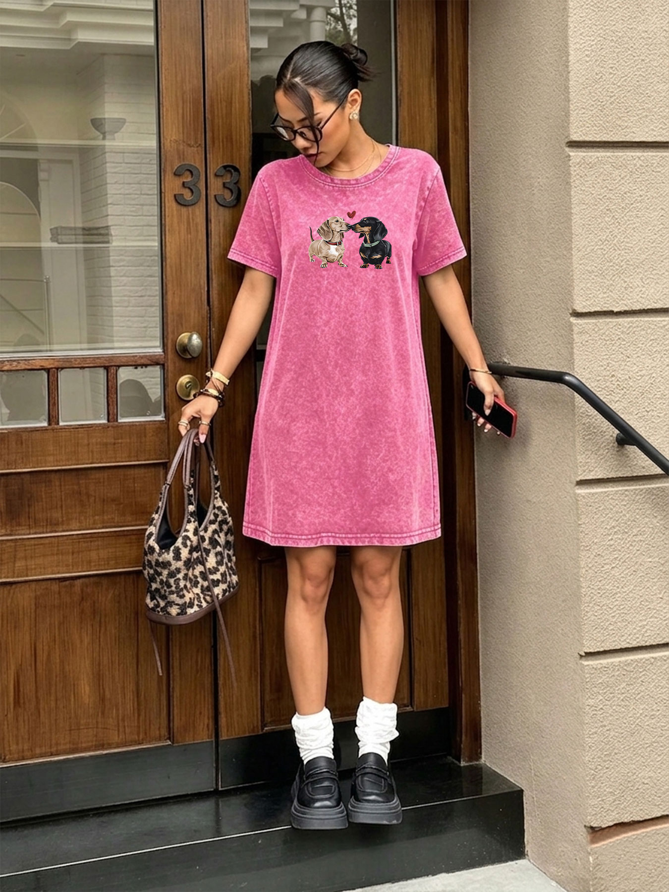 فستان تي شيرت نسائي بتصميم عتي - مراجعة Streetwear Brand Heart وسعره