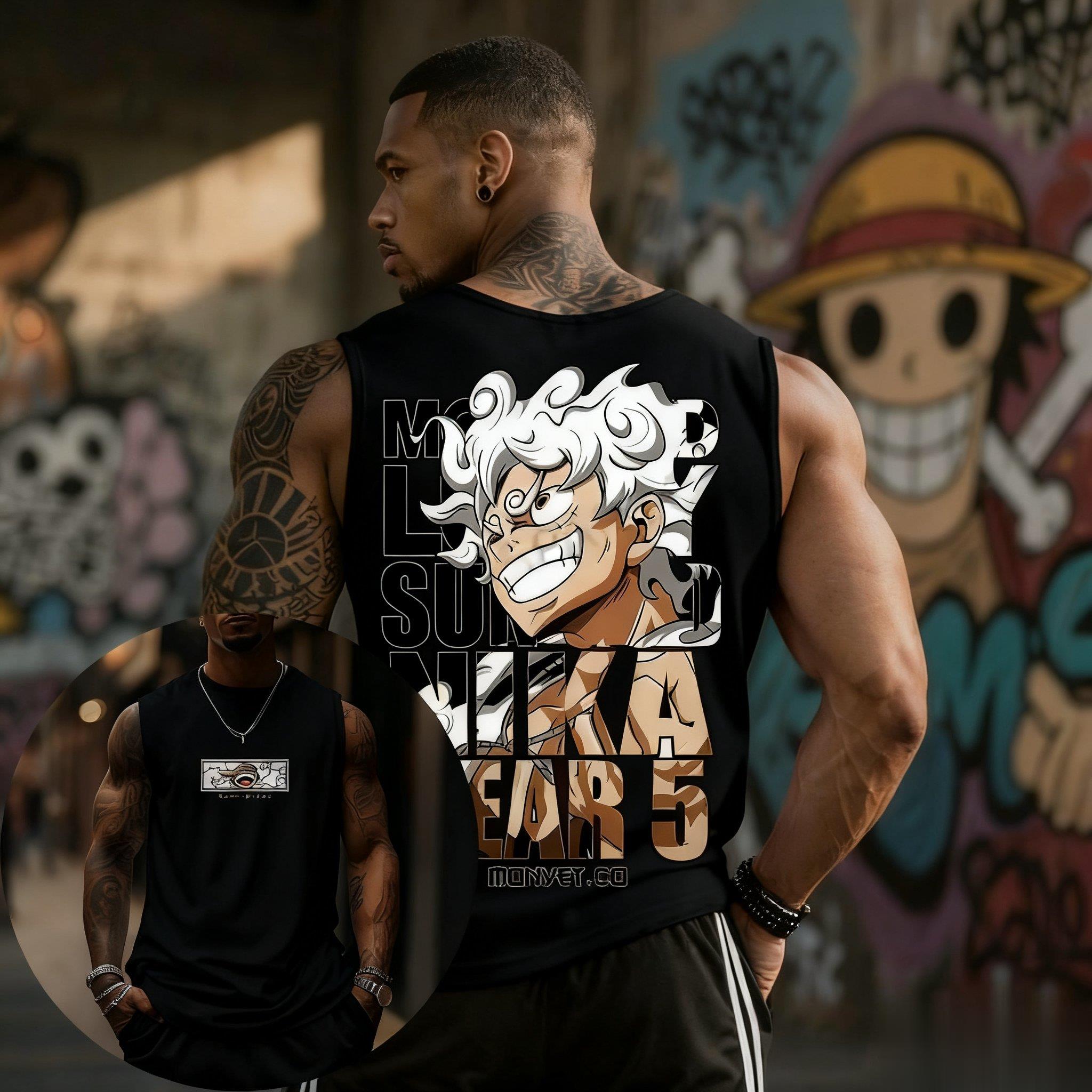 قطعة واحدة لوفي جير 5 تانك توب - مراجعة Streetwear Gym Brand وسعره
