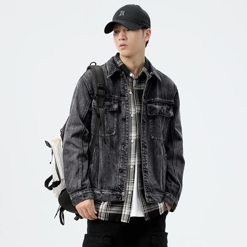 جاكيت دينيم رجالي بجيوب للعمل، - مراجعة Streetwear Brands وسعره