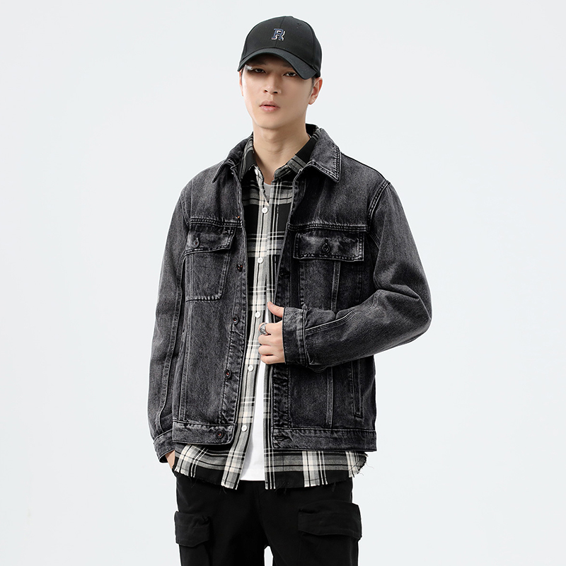 جاكيت دينيم رجالي بجيوب للعمل، - مراجعة Streetwear Brands وسعره