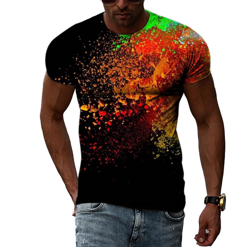 قميص صيفي رجالي بطباعة ثلاثية  - مراجعة Streetwear Brand T Shirt وسعره