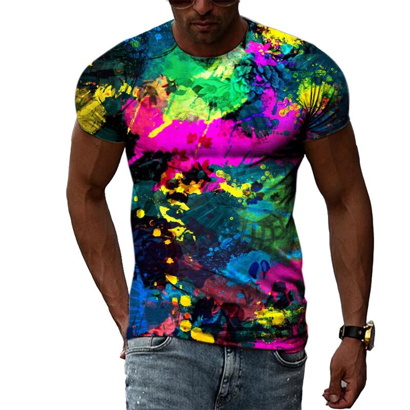 قميص صيفي رجالي بطباعة ثلاثية  - مراجعة Streetwear Brand T Shirt وسعره